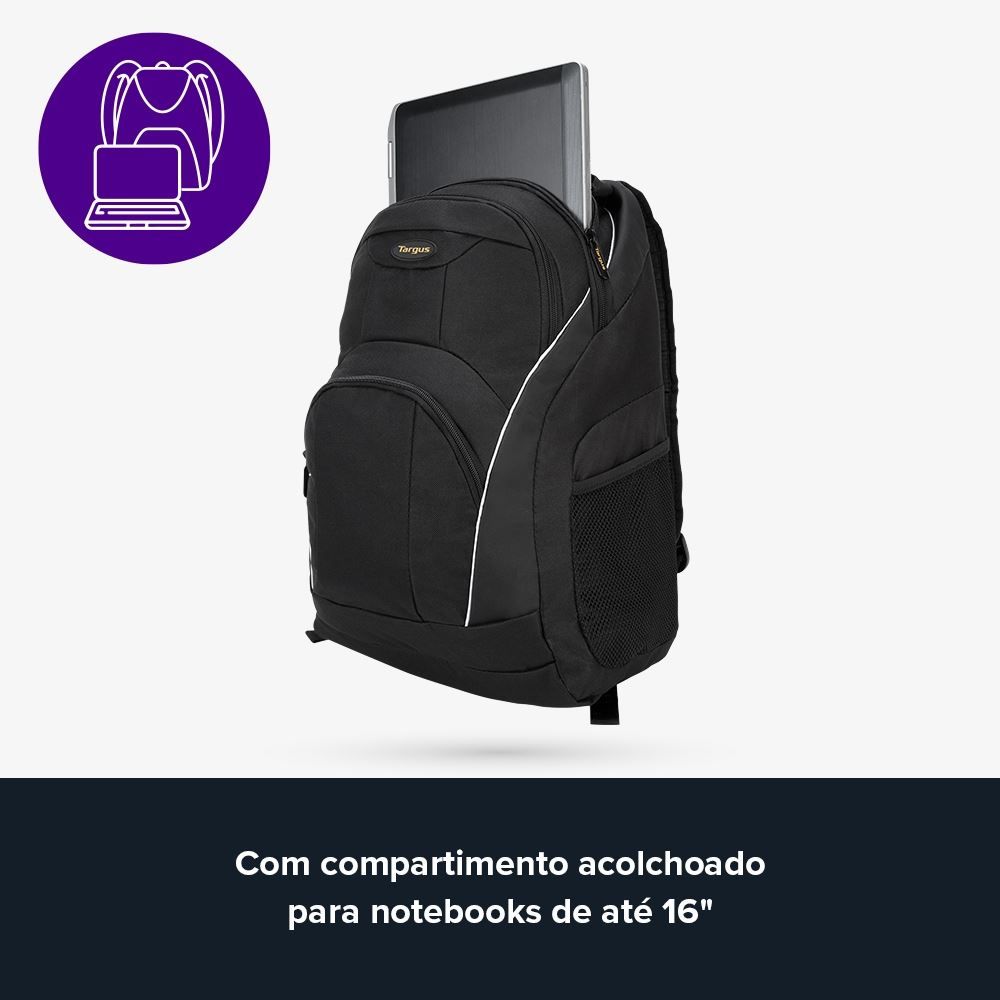 Mochila Notebook 15.6 Targus L Resistente A Água Acolchoado