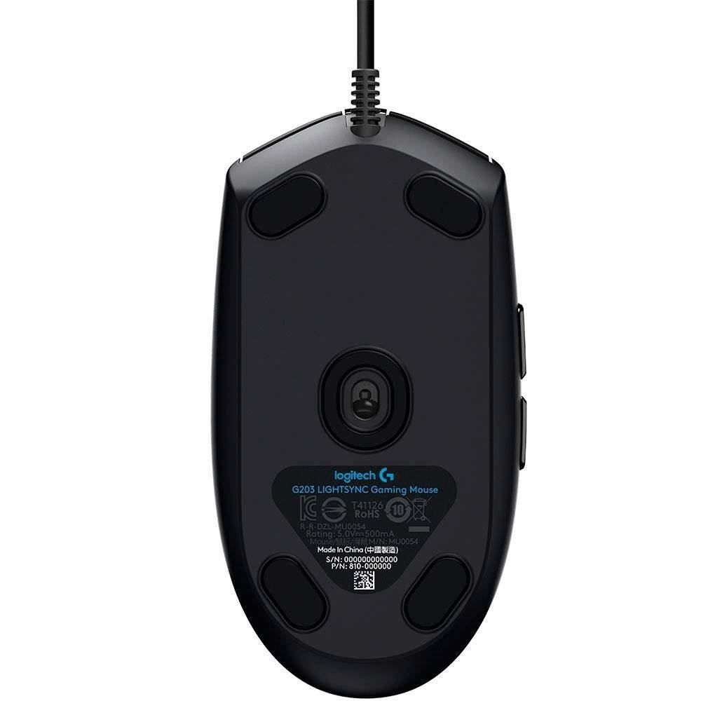 Mouse Gamer Lightsync G203 8.000 Dpi Logitech - Preto