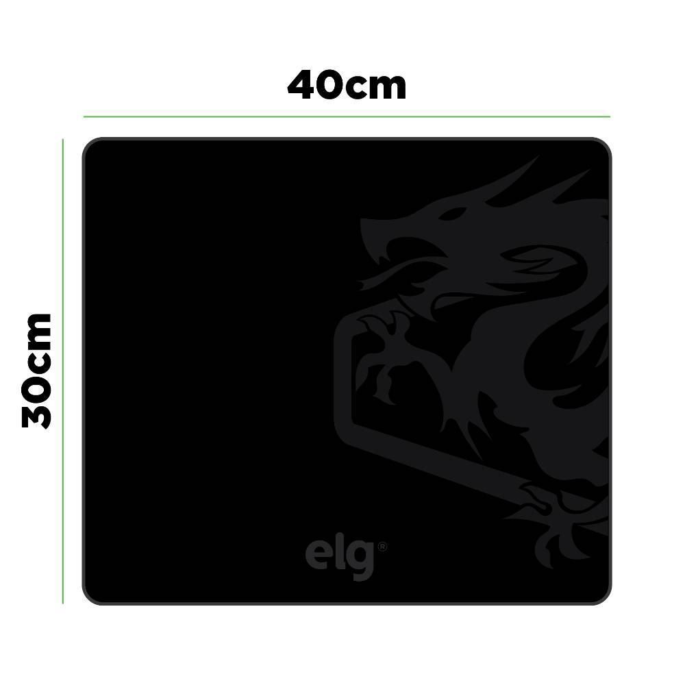 Mousepad Gamer Elg Merak Speed Medium Preto