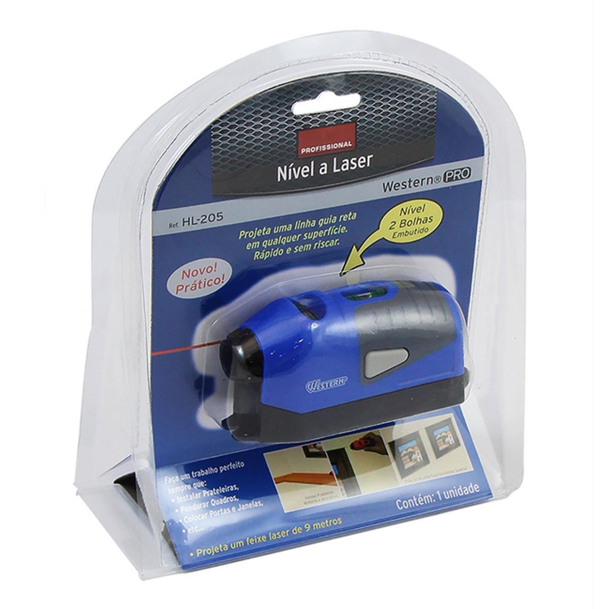 Nível a Laser 2 Bolhas HL205 - Western - DIVERSOS
