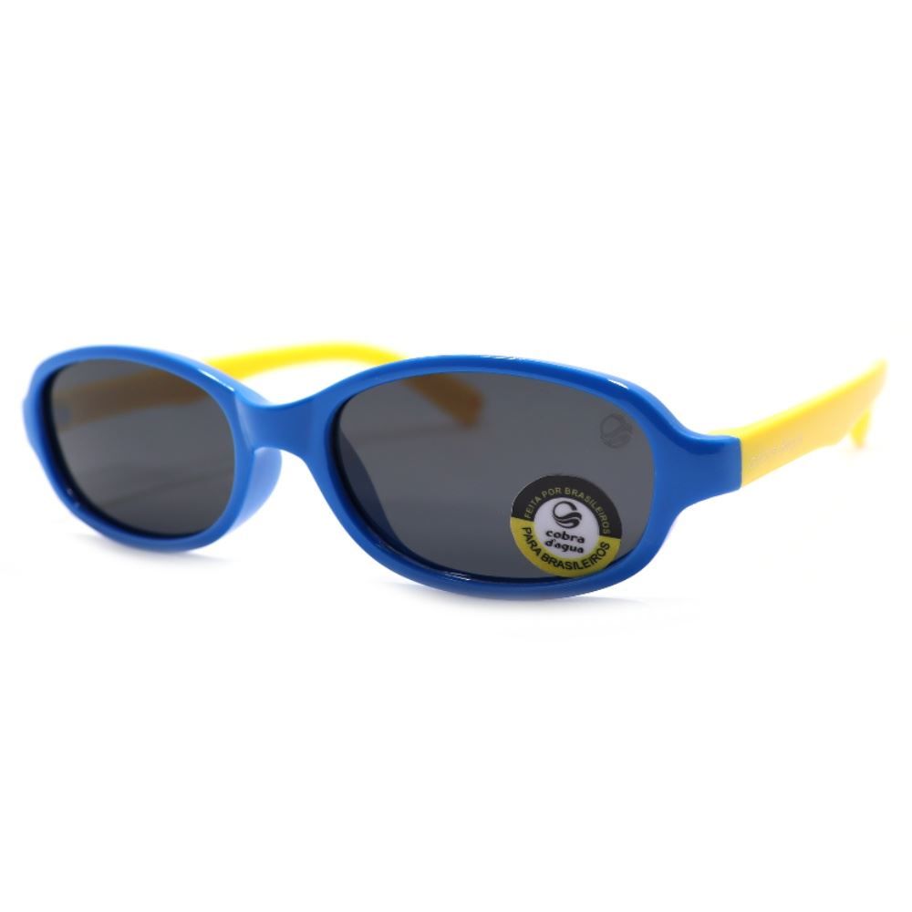Óculos De Sol Infantil Cobra D'agua Masculino Nv90011 - Azul e Amarelo