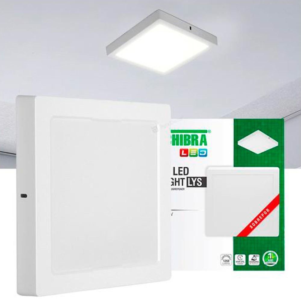 Painel Led 24W Lys Quadrado Sobrepor 3000K Taschibra - Autovolt
