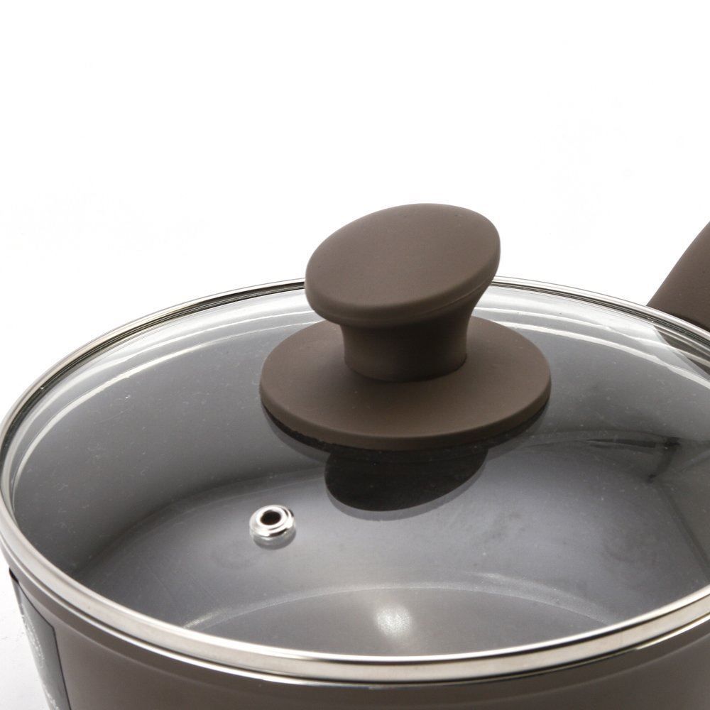 Panela De Alumínio Revestimento Cerâmico Indução Optima Havan Casa 1,6 L - Camurça