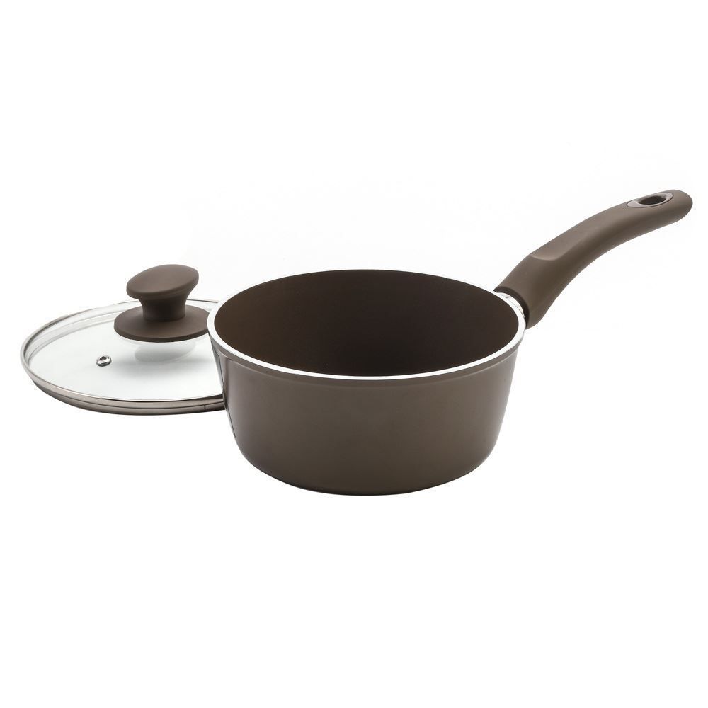 Panela De Alumínio Revestimento Cerâmico Indução Optima Havan Casa 1,6 L - Camurça