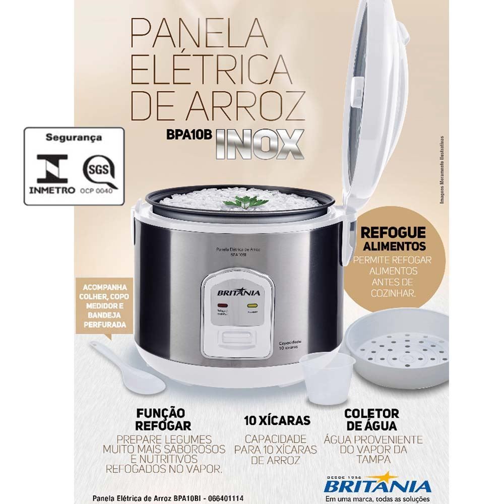 Panela de Arroz Britânia BPA10BI