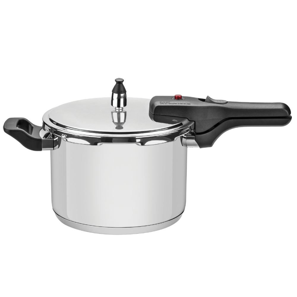 Panela De Pressão Aço Inox Fundo Triplo Brava Tramontina - 4,5 Litros