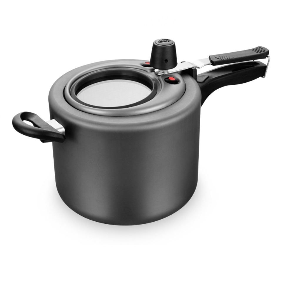 Panela De Pressão Com Visor Superior Superflon Mta 4,5 Litros - Grafite