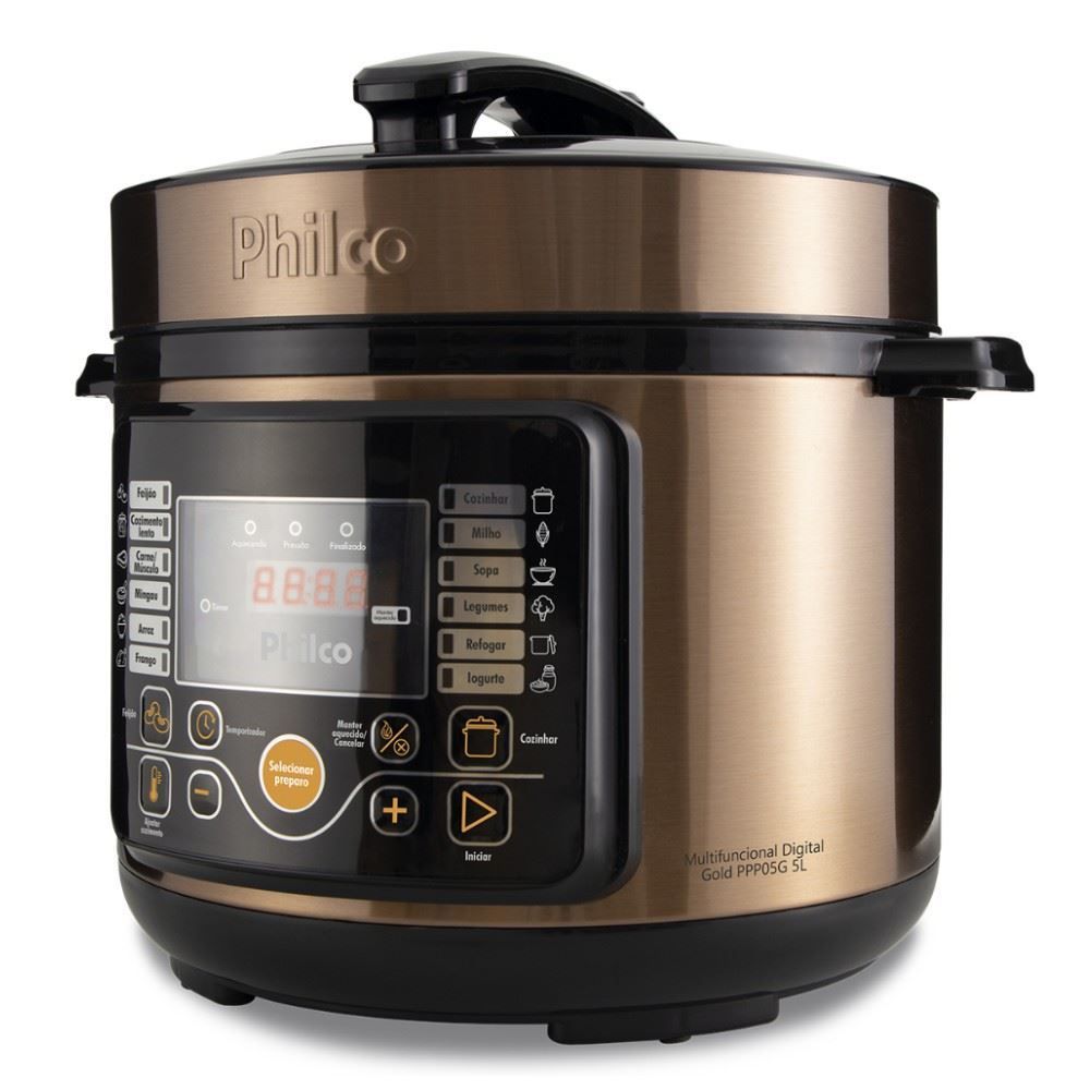 Panela De Pressão Elétrica Philco 5L Multifuncional Digital 15 Funções