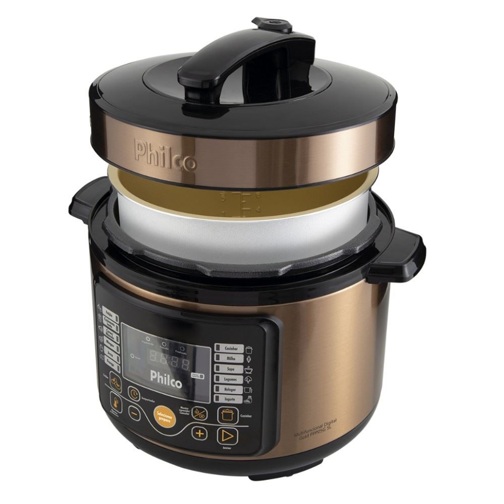 Panela De Pressão Elétrica Philco 5L Multifuncional Digital 15 Funções