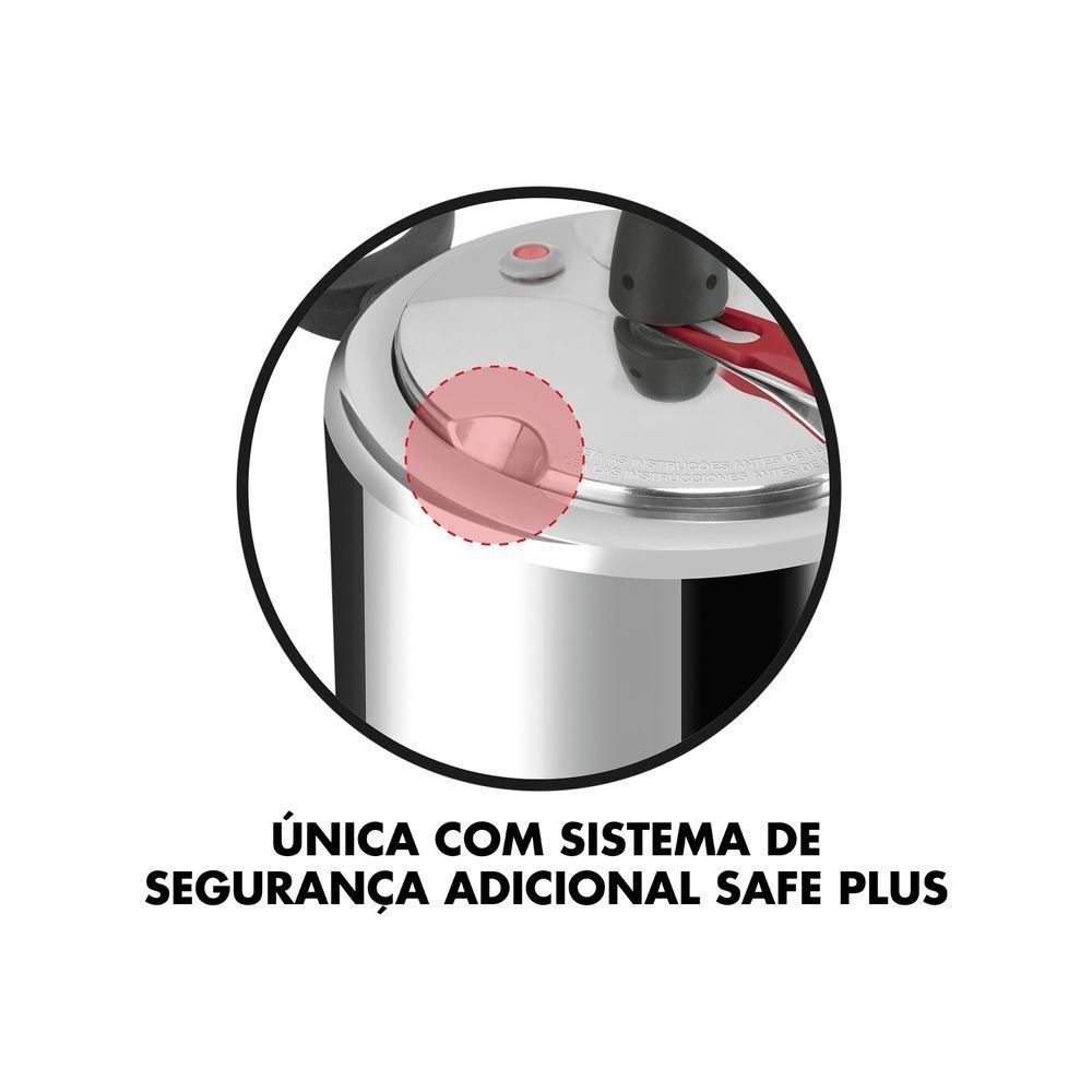 Panela De Pressão Fechamento Interno Clock - 4,5 Litros