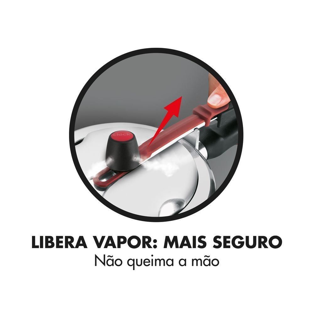 Panela De Pressão Fechamento Interno Clock - 4,5 Litros