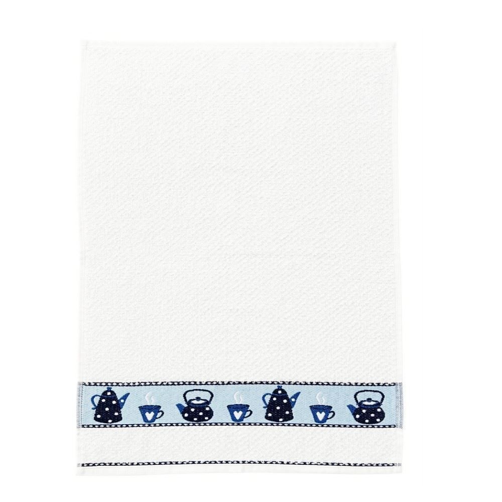 Pano De Copa 100% Algodão Gourmet Havan Casa - Café Azul 