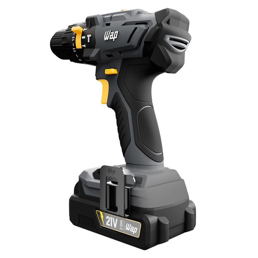 Parafusadeira E Furadeira Com Impacto Wap 3/8" Bateria 21V K21id01 - Bivolt