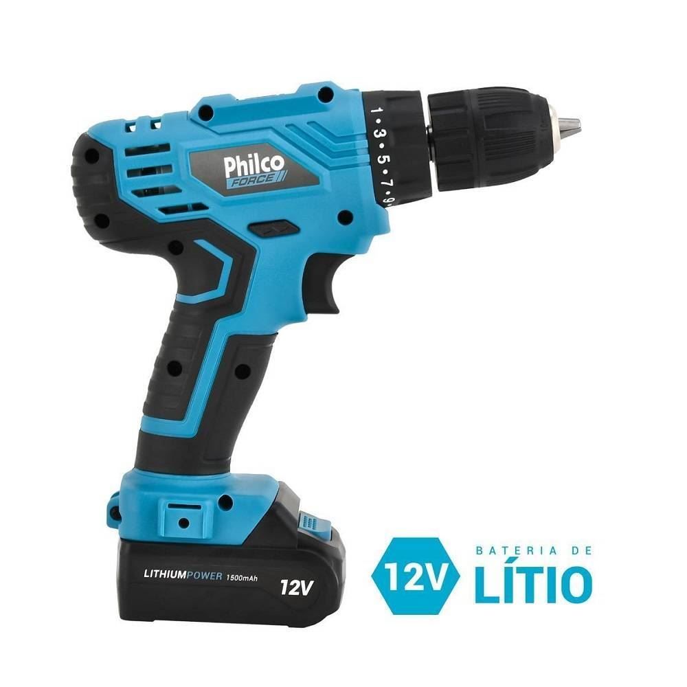 Parafusadeira Philco Force Bivolt 2 Em 1 800Rpm Ppf12 - Bivolt