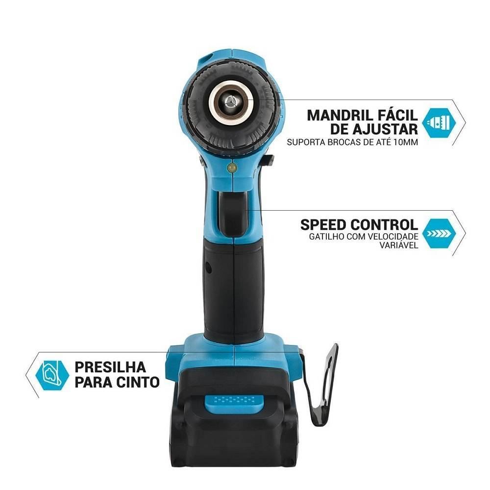 Parafusadeira Philco Force Bivolt 2 Em 1 800Rpm Ppf12 - Bivolt