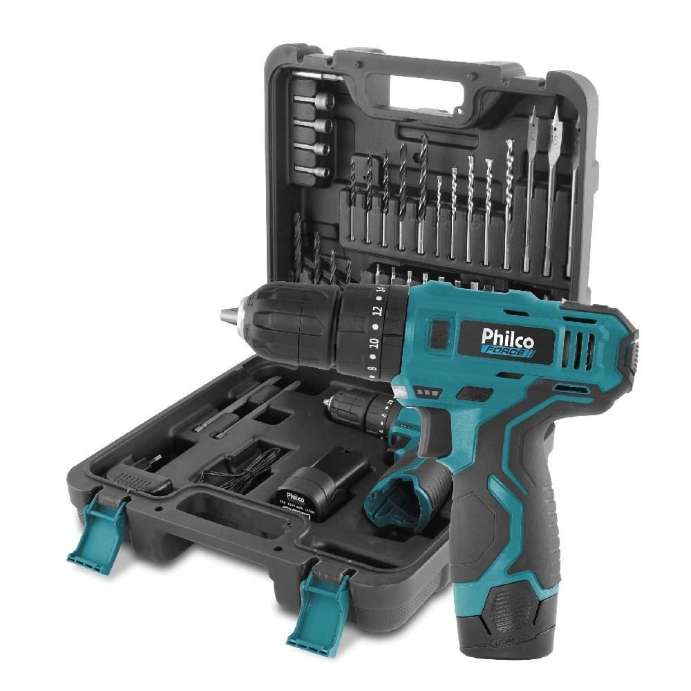 Parafusadeira Philco 3 Em 1 C/Maleta 1500Rpm 12V - Bivolt