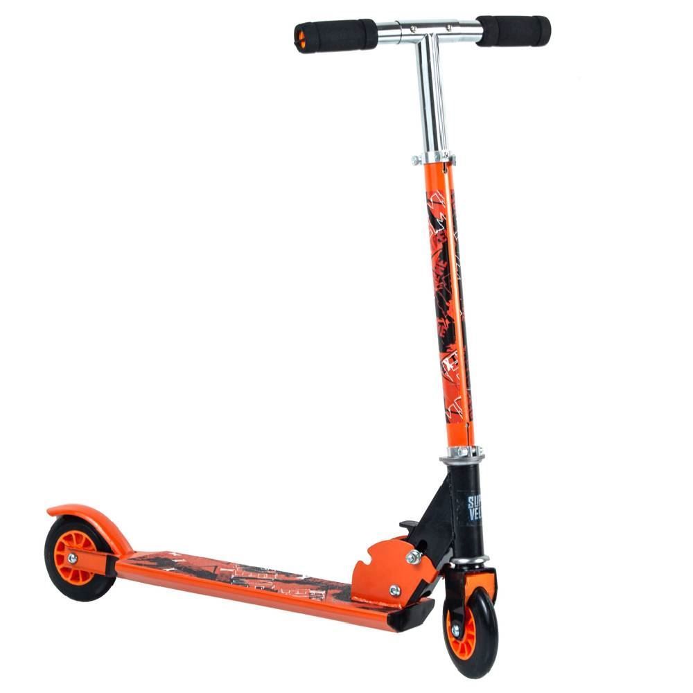 Patinete 2 Rodas Dobrável Radical Havan Toys - Laranja/Preto