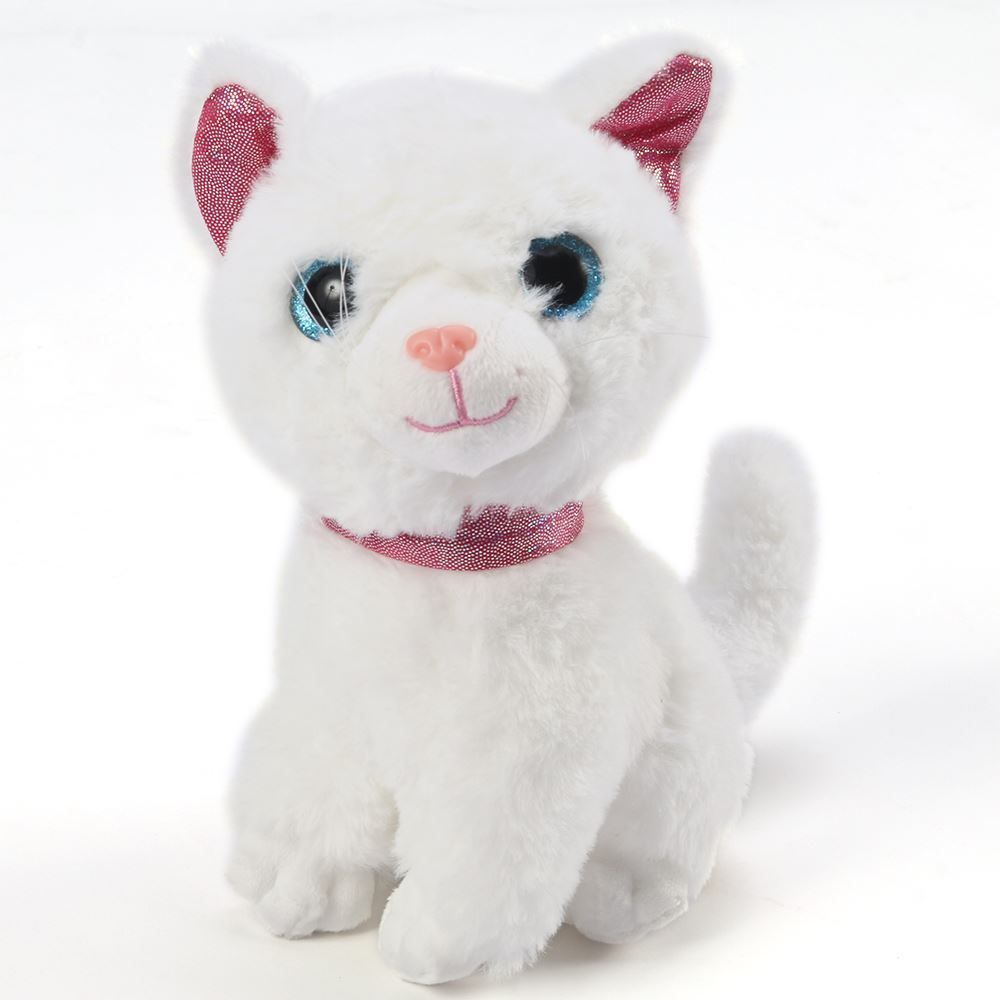 Pelúcia Gato Sentado Branco Havan Toys 18 Cm - HBR0467
