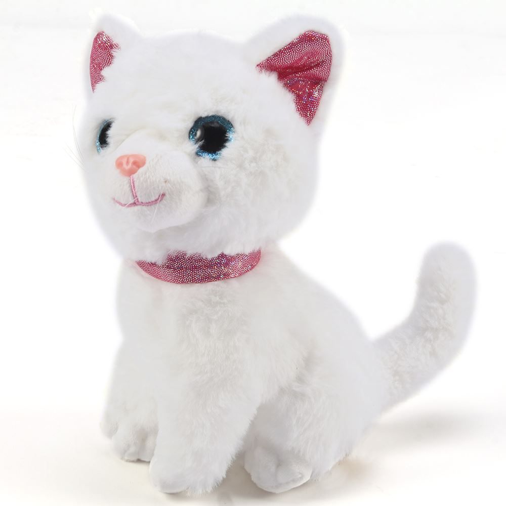 Pelúcia Gato Sentado Branco Havan Toys 18 Cm - HBR0467