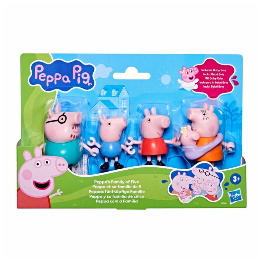 Peppa Pig Com A Família Mini Figuras Hasbro - G0506