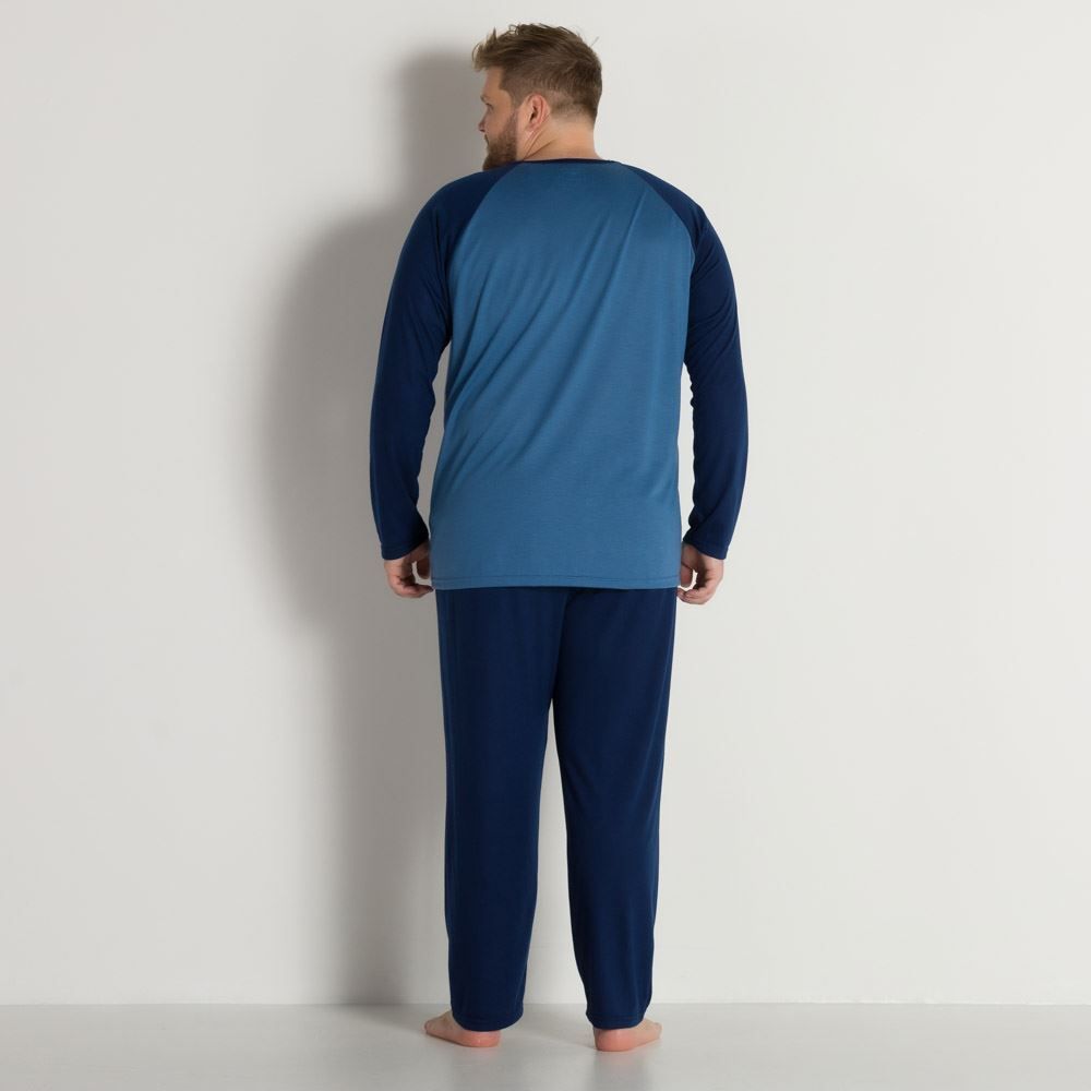 Pijama Varsity Manga Longa Marc Alain Plus