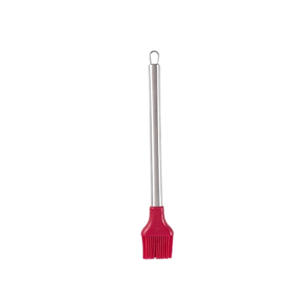 Pincel Culinário De Silicone Cabo Inox Havan Casa 31,5Cm - Vermelho