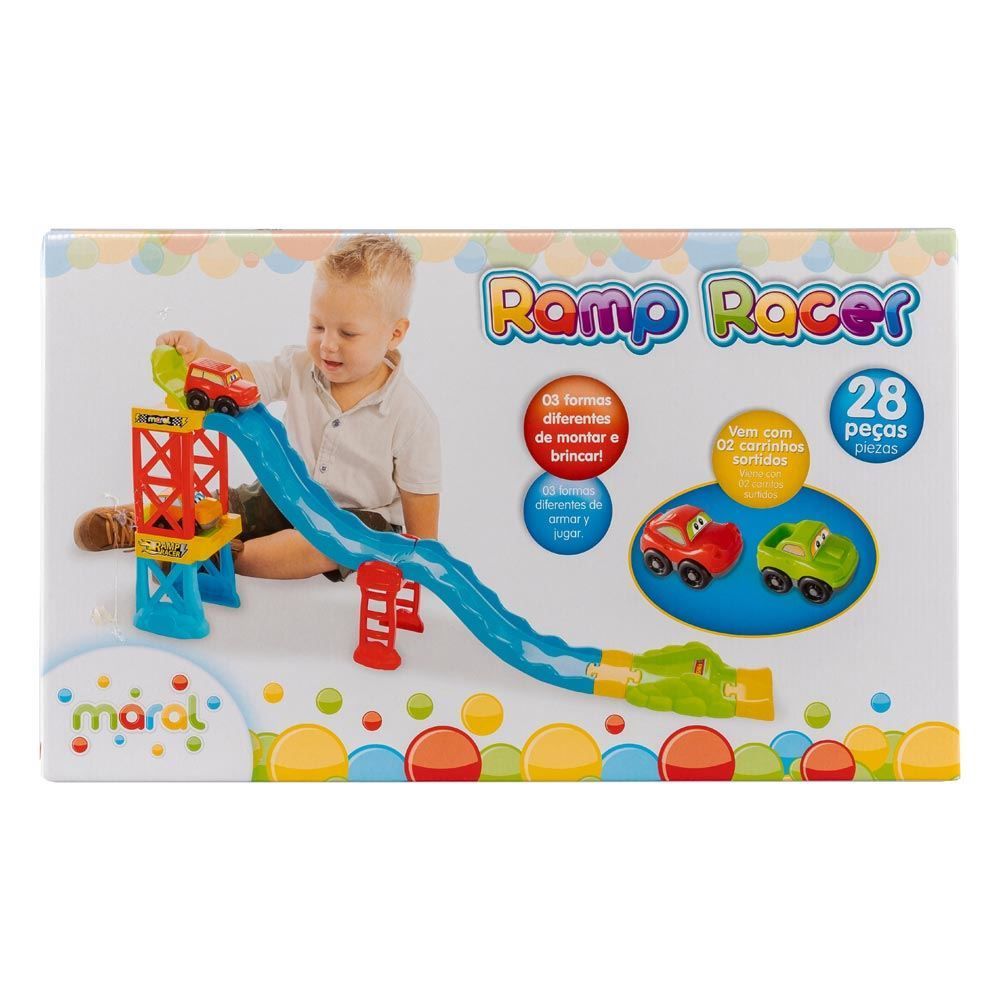 Pista de Corrida Ramp Racer 3 Em 1 Maral - 4157 - Colorido