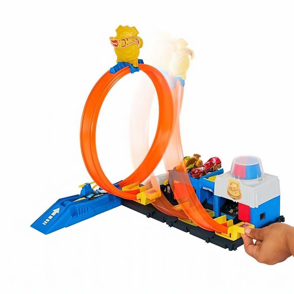 Pista Hot Wheels Super Delegacia De Polícia Mattel - JBM71 