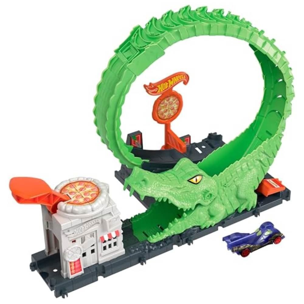 Pista Looping De Ataque Do Crocodilo Hot Wheels - HKX39