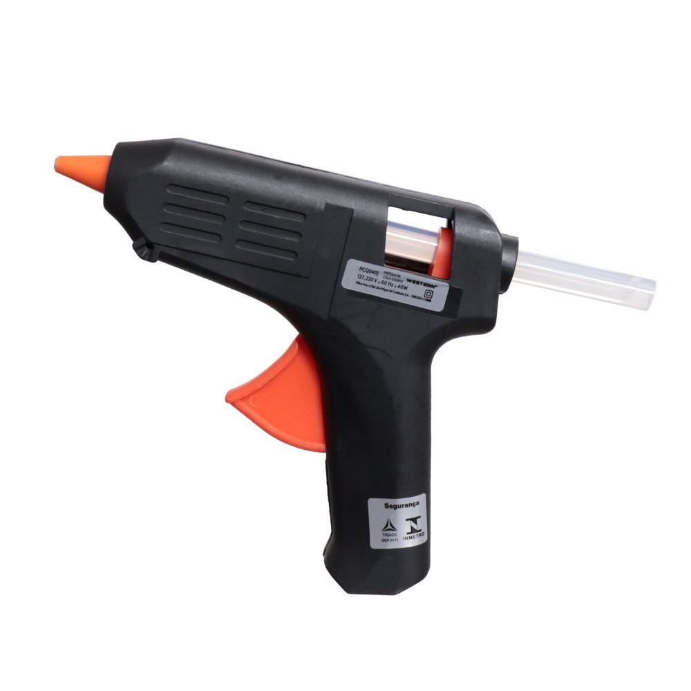 Pistola Cola Quente Grande 40W Western - Bivolt