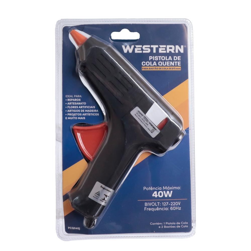 Pistola Cola Quente Grande 40W Western - Bivolt