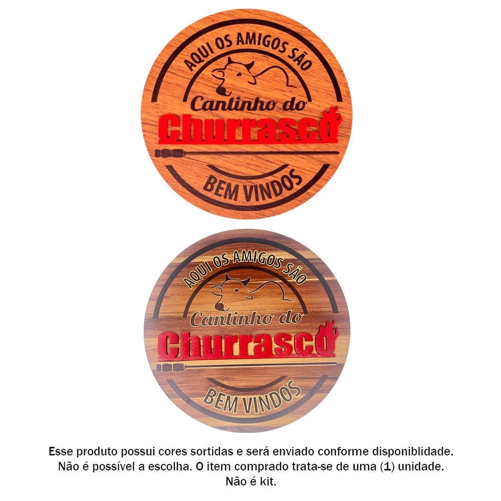 Placa Decorativa Cantinho Do Churrasco Forgerini - 720