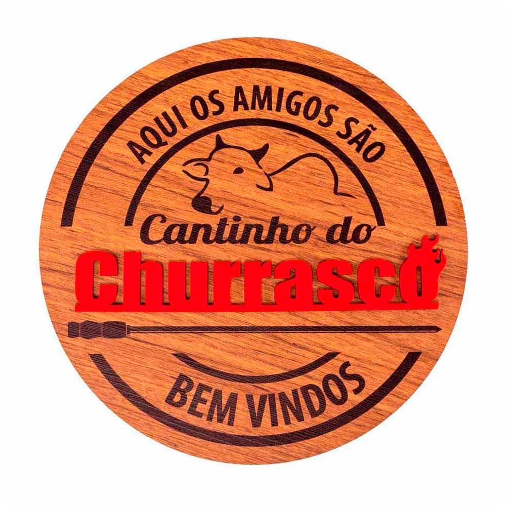 Placa Decorativa Cantinho Do Churrasco Forgerini - 720