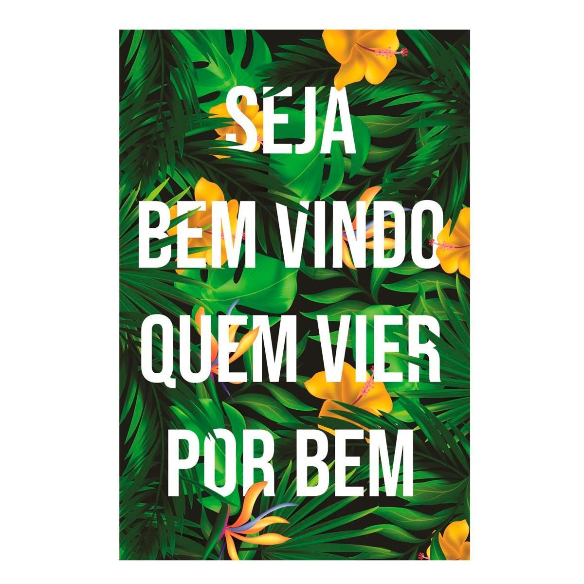 Placa Decorativa Havan Casa 29,5Cm - Bem Vindo