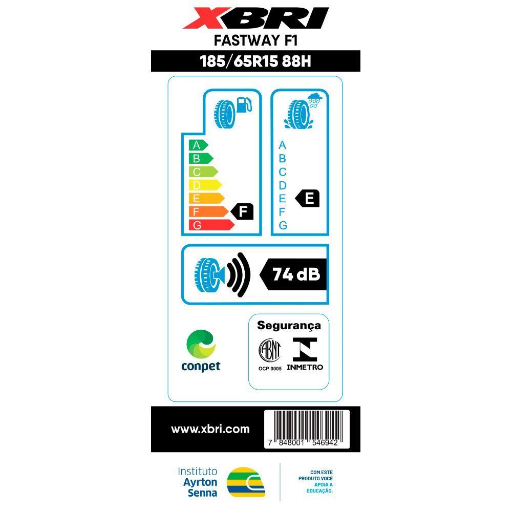 Pneu Fastway F1 Xbri 185/65 R15 88H - Preto
