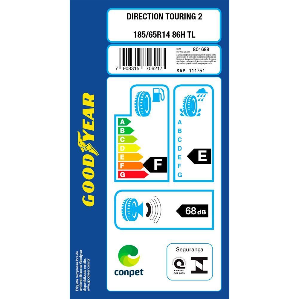 Pneu Goodyear Direction Touring 2 185/65 R14 86H - Preto