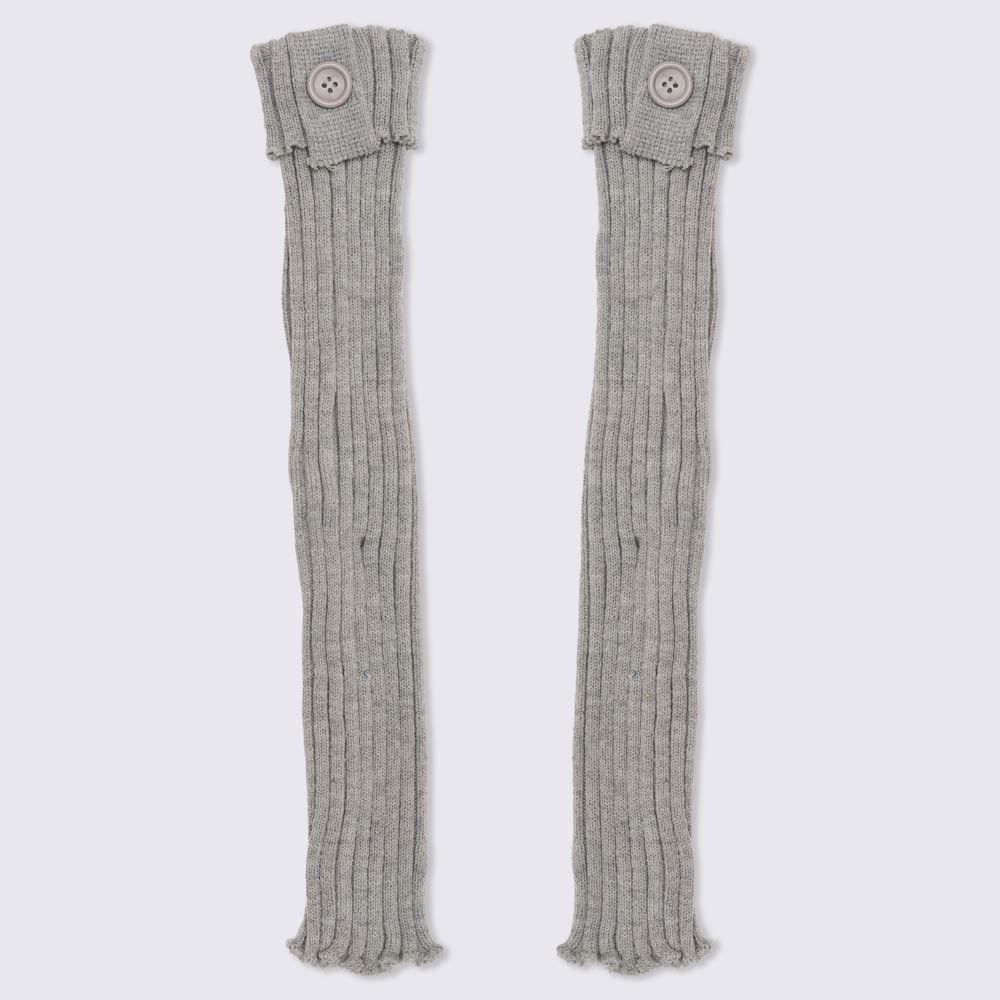 Polaina Tamanho Único Feminina Com Botão Patrícia Foster - CINZA CLARO U