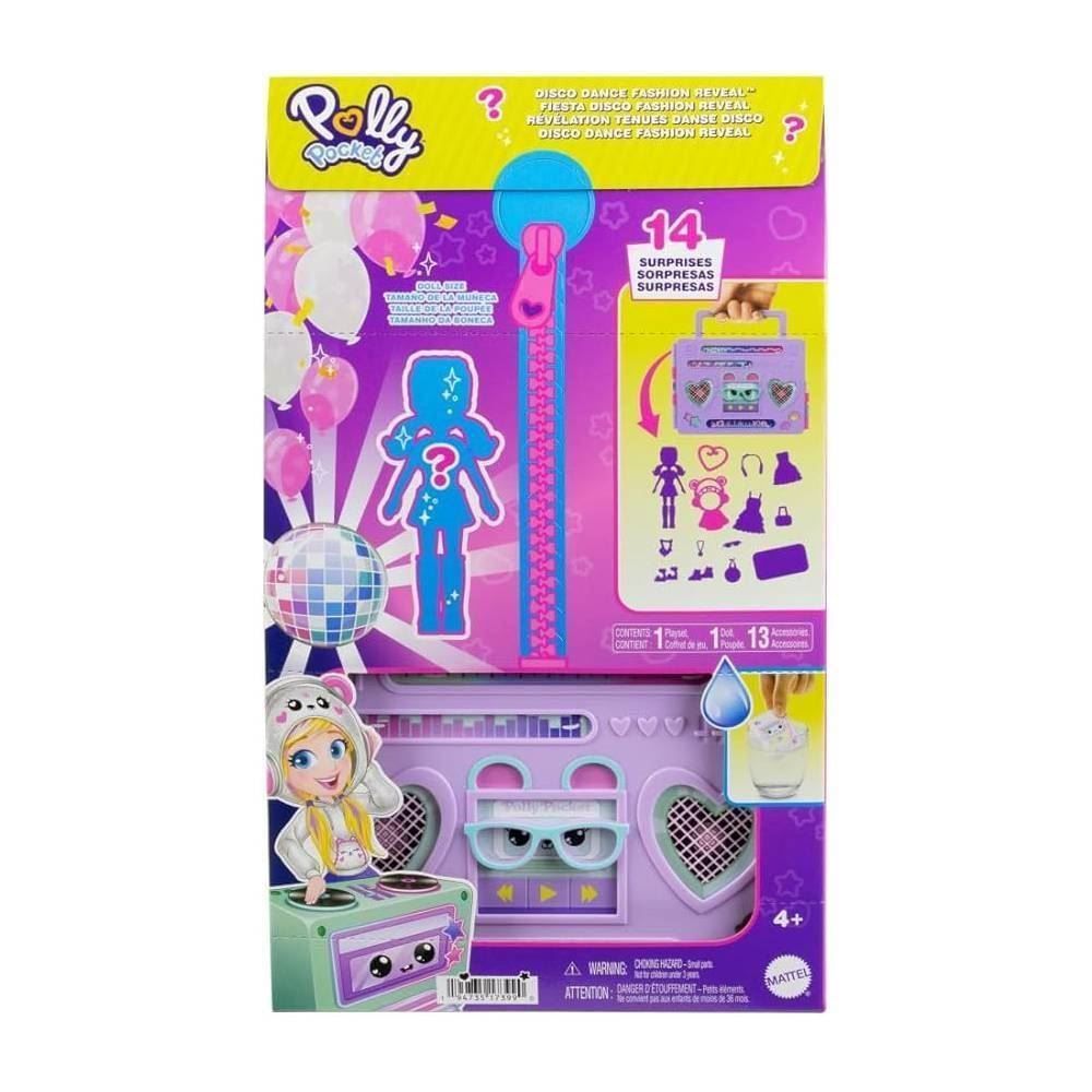 Polly Pocket Conjunto Festa Discoteca Fashion Reveal Mattel - HRD65