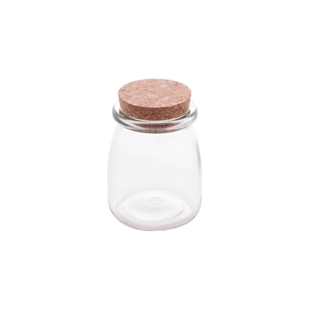 Porta Condimentos Redondo Com Tampa Rolha Lyor - 190 Ml