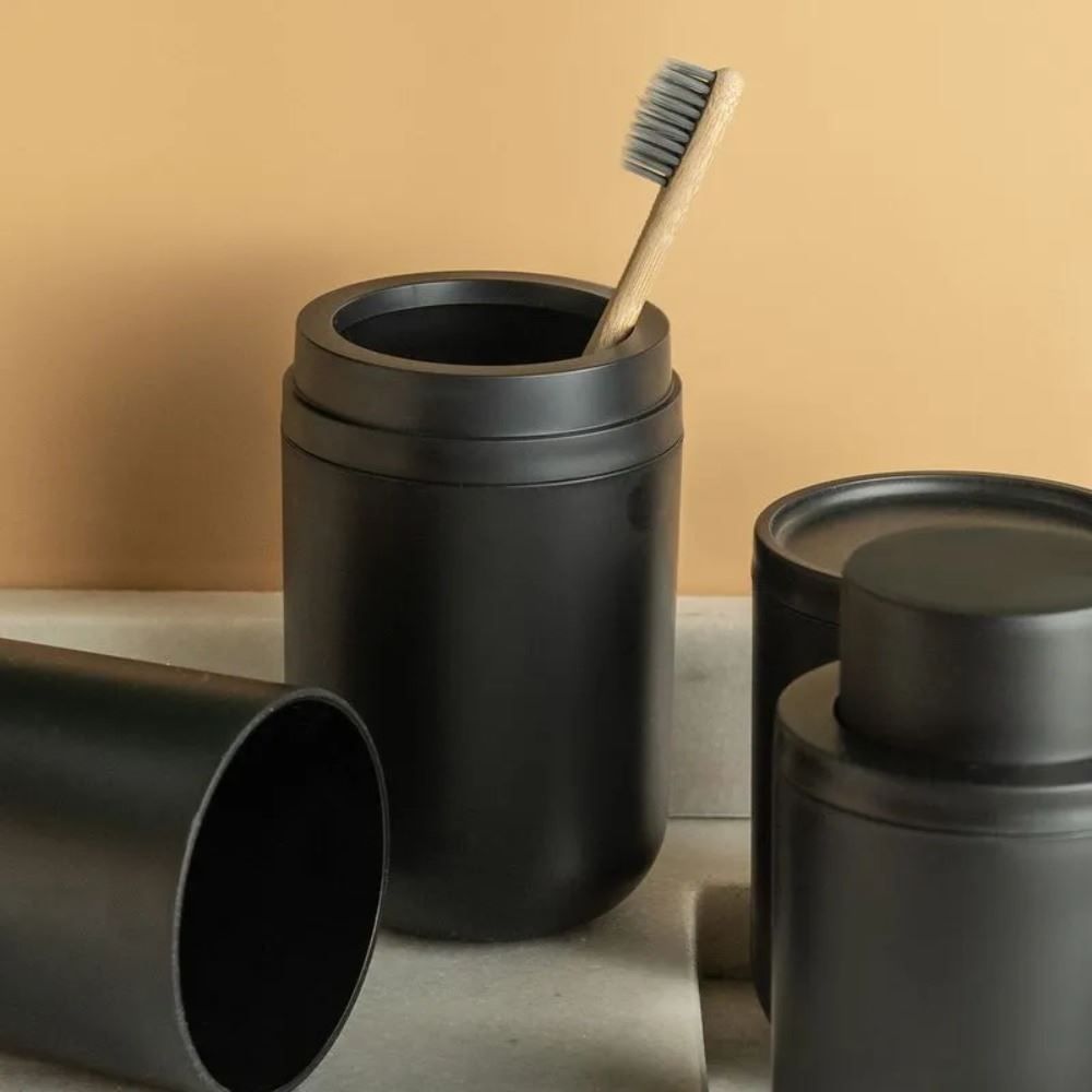 Porta Escova Dental Bold Ou 20,5Cm - Preto 