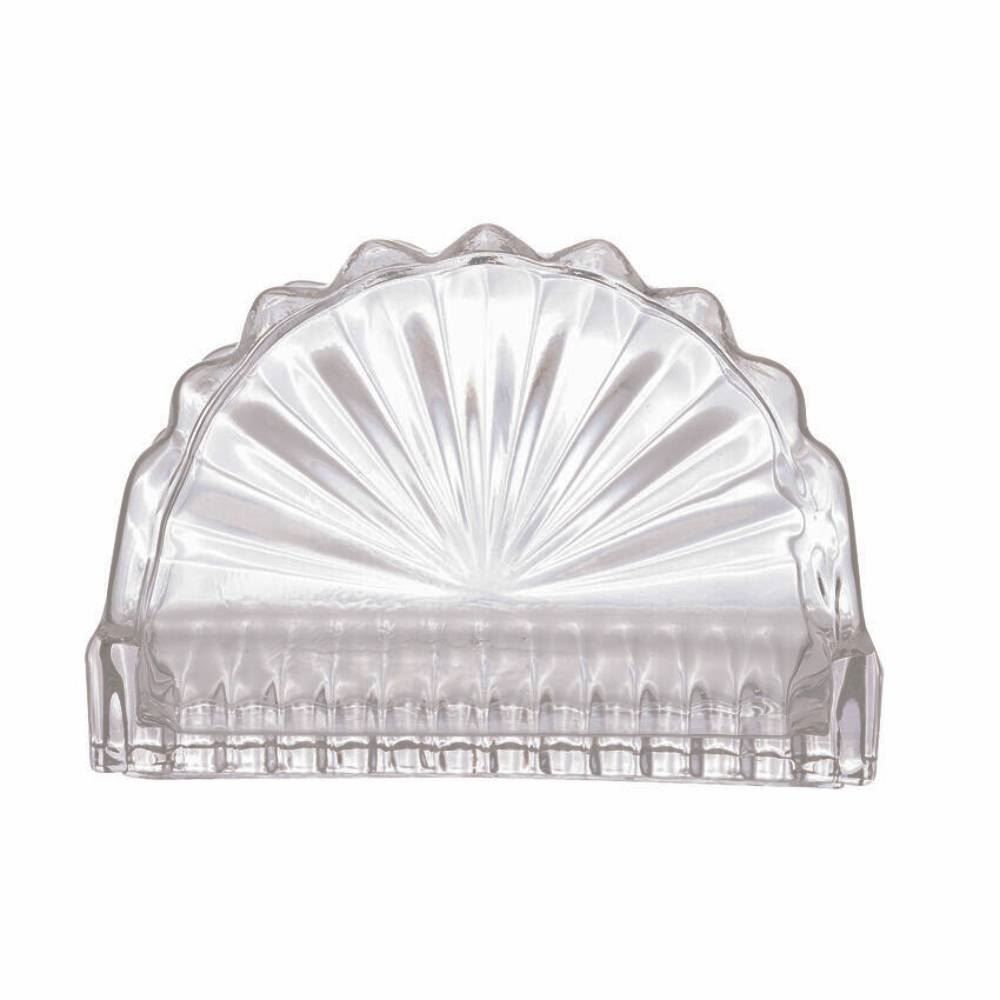 Porta Guardanapos De Vidro Lyor 12Cm - Transparente