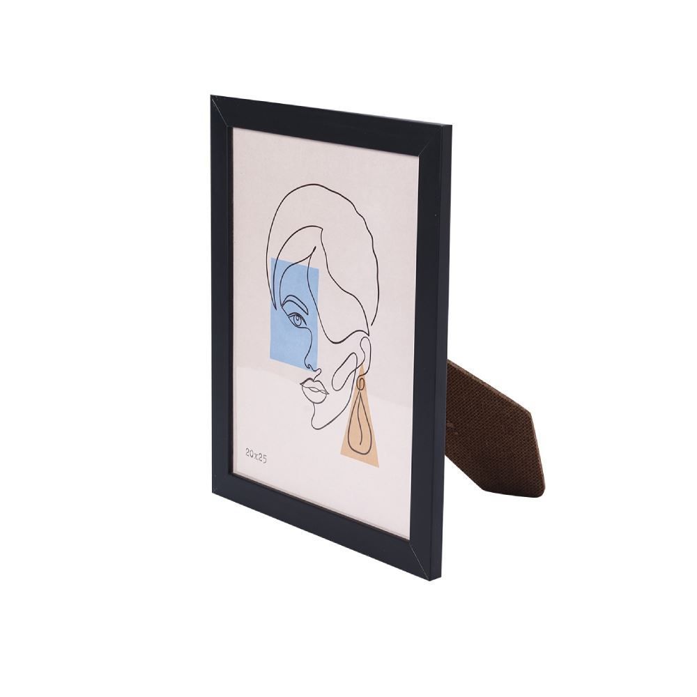 Porta Retrato De Madeira Bw Quadros 20X25cm - Preto 