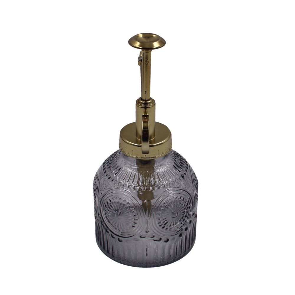 Porta Sabonete Liquido Redondo de Vidro Havan Casa 220Ml - Cinza