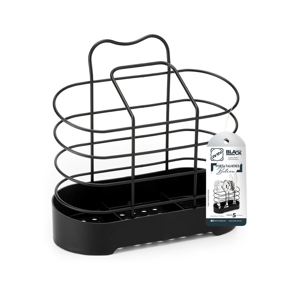 Porta Talheres Belize Black Life Arthi