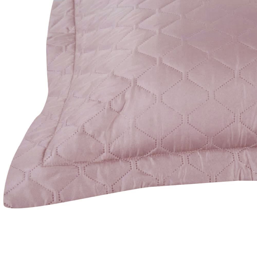 Porta Travesseiro Napoli Matelado 55Cm X 80Cm Havan Casa - Rosa Velho