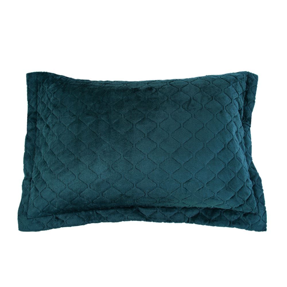 Porta Travesseiro Plush Provence Havan Casa - Verde Selva