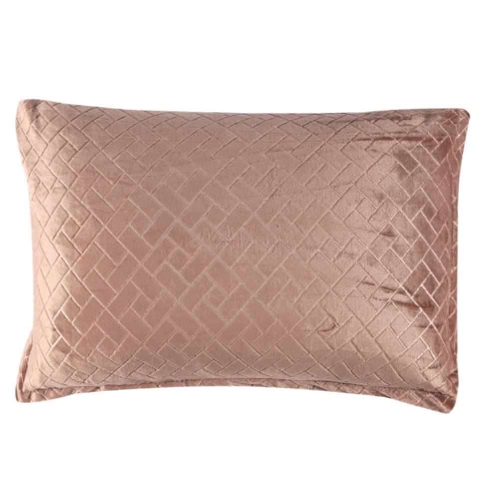 Porta Travesseiro Provence Plush Havan Casa - Canela