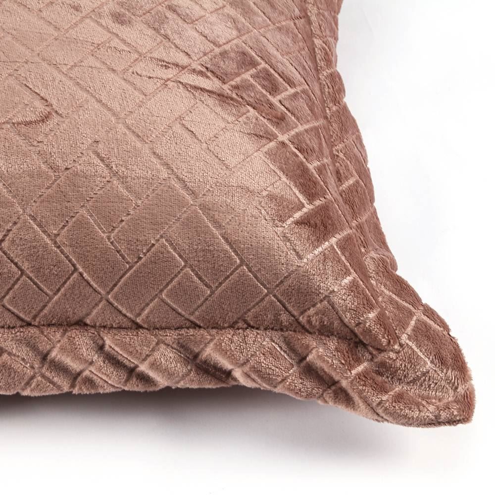 Porta Travesseiro Provence Plush Havan Casa - Canela