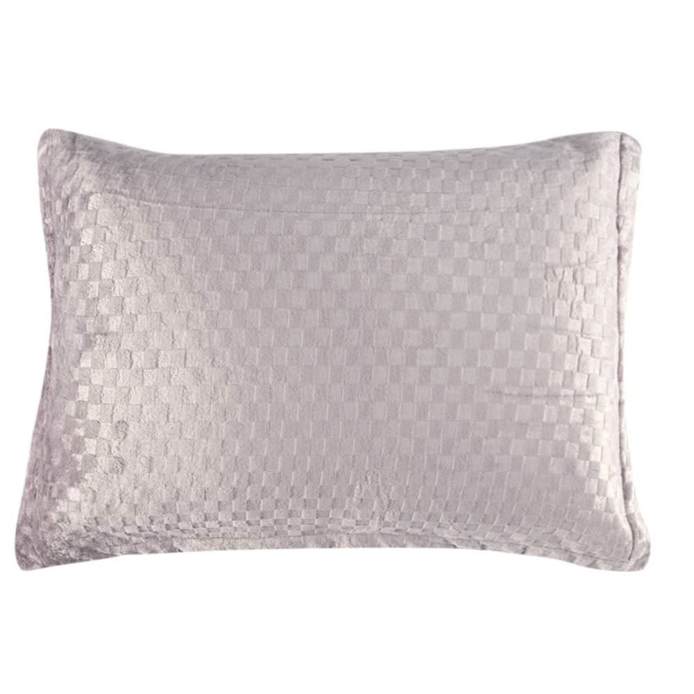 Porta Travesseiro Provence Plush Havan Casa - Cinza Urbano 
