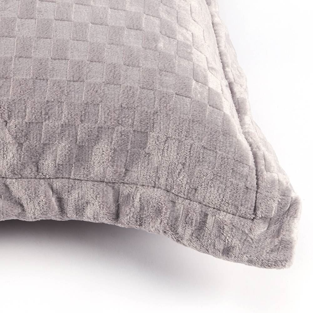 Porta Travesseiro Provence Plush Havan Casa - Cinza Urbano 